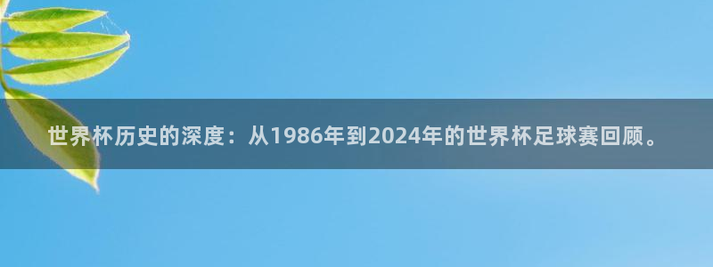 2026足球世界杯赛程：世界杯历史的深度：从1986年到2024年的世界杯足球赛回顾。